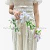 Vòng hoa cưới lụa cầm tay