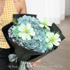 Hoa Lụa Tú Cầu Xanh Đen