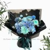 Bó Hoa Lụa Màu Xanh Dương