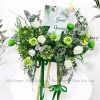 Kệ Hoa Lá Giả Xanh Trắng