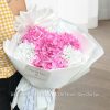 Bó Tú Cầu Lụa Hồng Tươi