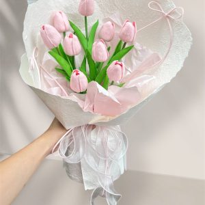 Bó 9 Bông Tulip Cao Su
