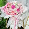 Bó Hoa Lụa Lớn Mix Hồng