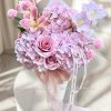 Bó Tú Cầu Lụa Mix Lily